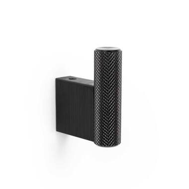 Handdoekhaak Graf rond 14mm H-50mm Zwart