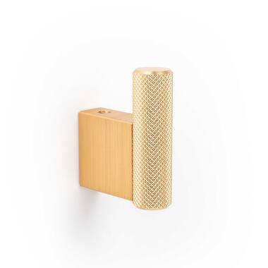 Handdoekhaak Graf rond 14mm H-50mm Mat Goud