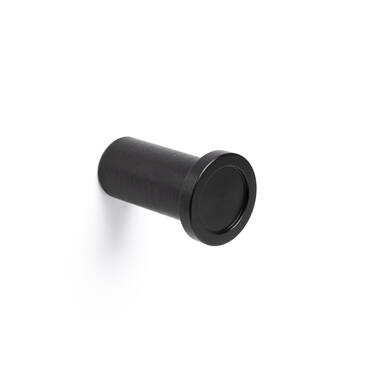 Handdoekhaak Dop rond 28mm H-45mm Zwart