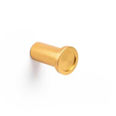 Handdoekhaak Dop rond 28mm H-45mm Mat Goud