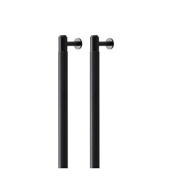Meubelgreep Cross Zwart diamond-cut 774mm h.o.h. 724mm