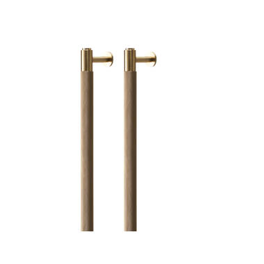 Meubelgreep Cross Messing diamond-cut 774mm h.o.h. 724mm