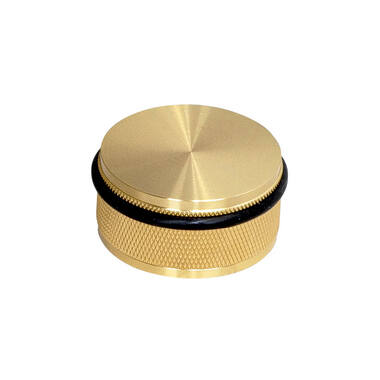 Deurstop vloer Cross Messing diamond-cut 50mm