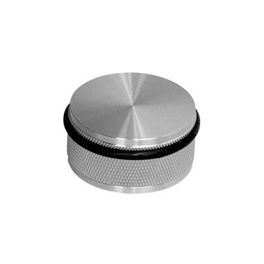 Deurstop vloer Cross RVS diamond-cut 50mm