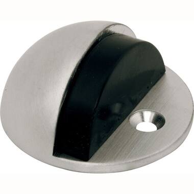 Deurstopper Mat nikkel gelakt halfrond Rond 46mm