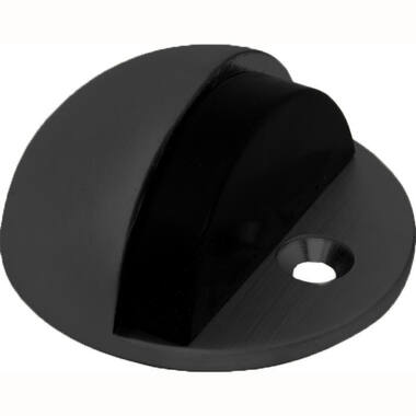 Deurstopper Zwart halfrond Rond 46mm