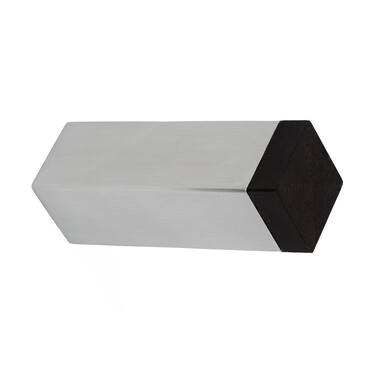 Deurstopper RVS vierkant wandmontage 25x25x78mm