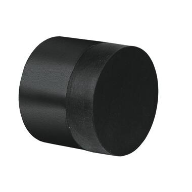 Deurstopper Zwart rond wandmontage 30x26mm