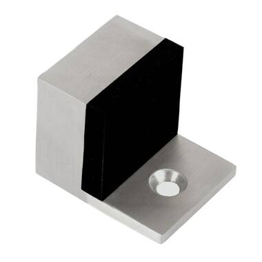 Deurstopper RVS vierkant vloermontage 32x32x40mm