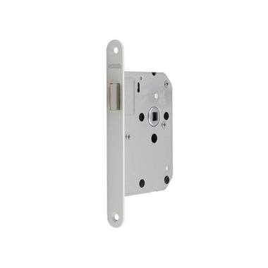 Insteek loopslot Wit doornmaat 50, 1200 serie 174x20mm, hoogwaardig slot
