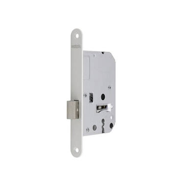 Insteek kastslot klavier Wit doornmaat 50, 1200 serie 174x20mm, hoogwaardig slot