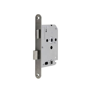 Insteek wc-badkamerslot WC63 RVS doornmaat 50, 1200 serie 174x20mm, hoogwaardig slot