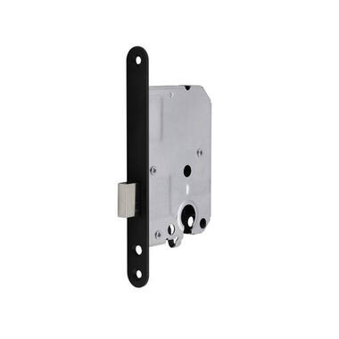 Insteek kastslot cilinder Zwart doornmaat 50, 1200 serie 174x20mm, hoogwaardig slot