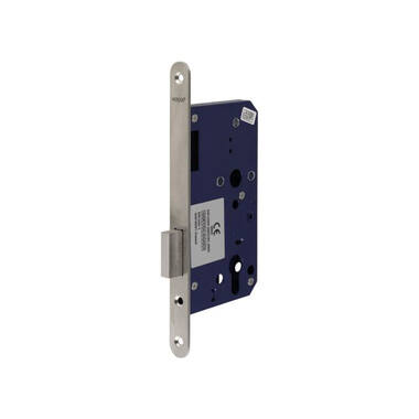 Insteek kastslot cilinder RVS doornmaat 60, afgerond 235x20mm