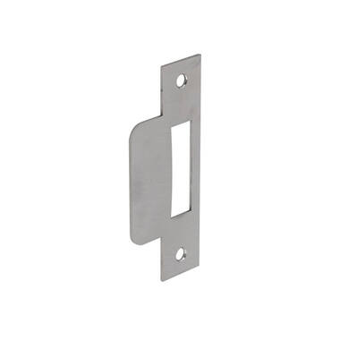 Sluitplaat rechthoek RVS loopslot, serie projectsloten links en rechts te gebruiken met standaard lip 20mm