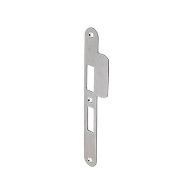 Sluitplaat RVS Din links afgerond PC55, 196x29mm