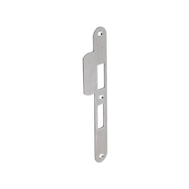 Sluitplaat RVS Din rechts afgerond PC55, 196x29mm