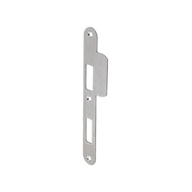 Sluitplaat RVS Din links afgerond PC72, 196x29mm