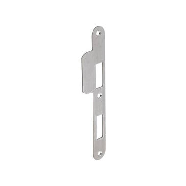 Sluitplaat RVS Din rechts afgerond PC72, 196x29mm