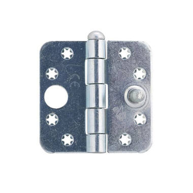 Veiligheidsscharnier ijzer gegalvaniseerd 89x89x3mm SKG 3-sterren met ronde hoeken