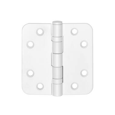 Kogellagerscharnier Wit Basics LBSA8989 platkop afgeronde hoeken