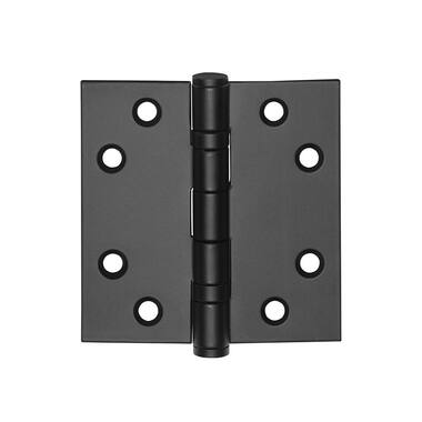 Kogellagerscharnier Mat Zwart Basics LBS8989 Platkop met rechte hoeken