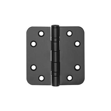 Kogellagerscharnier Mat Zwart Basics LBSA7676 Platkop met afgeronde hoeken