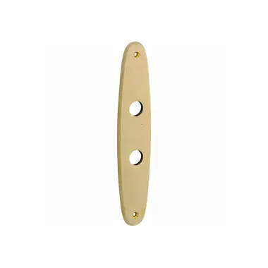 Langschild messing antiek Elips 232x45mm WC63