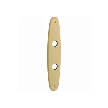 Langschild messing antiek Elips 232x45mm WC72