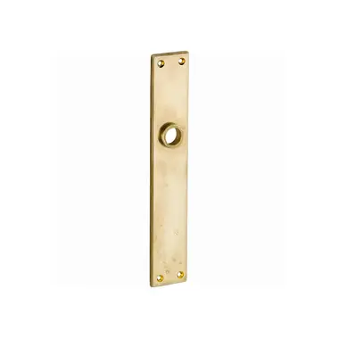 Langschild messing antiek Bauhaus 242x41mm Blind