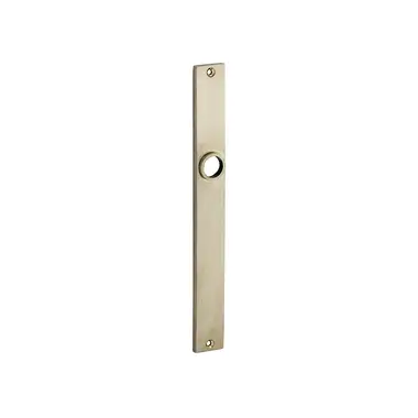 Langschild messing antiek Bauhaus 242x28mm Blind