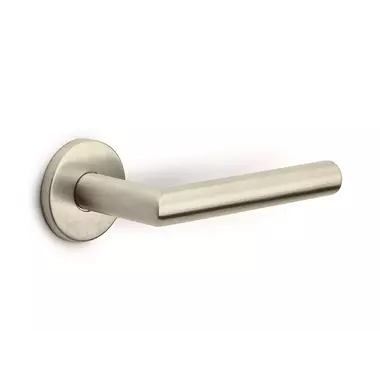 Deurklink Champagne PVD Milaan 135mm op ronde verende rozet