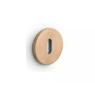 Sleutelrozet Licht brons PVD Intro rond 52mm, 6mm dik