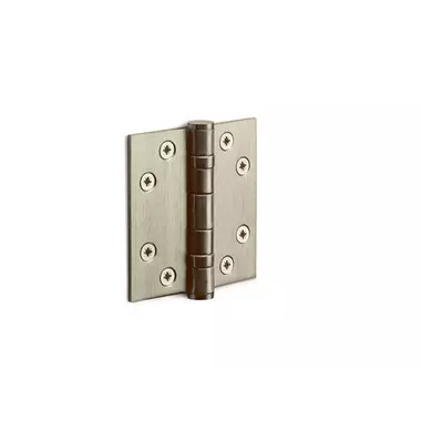 Kogellagerscharnier Champagne PVD Platkop 76x76mm met rechte hoeken