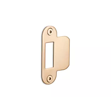 Sluitplaat Loopslot Licht brons PVD afgerond 23,3x71,5mm