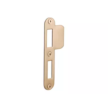 Sluitplaat Dag en nachtslot Licht brons PVD afgerond 23.3x127mm