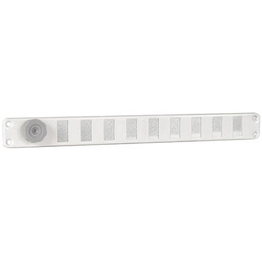 Ventilatierooster Wit horizontaal 300x30mm afsluitbaar