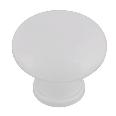 Meubelknop wit kunststof 32mm 32x32x27mm
