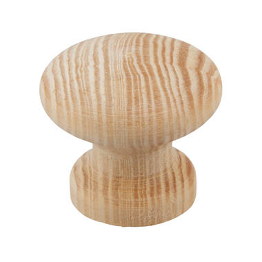 Meubelknop grenen hout 30mm 30x30x26mm