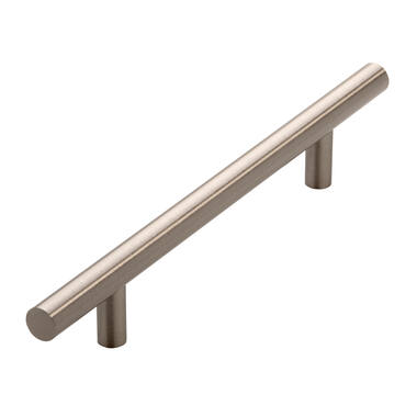 Meubelgreep RVS look 128mm 208x12x32mm