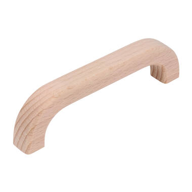 Meubelgreep beuken hout 96mm 108x14x29mm
