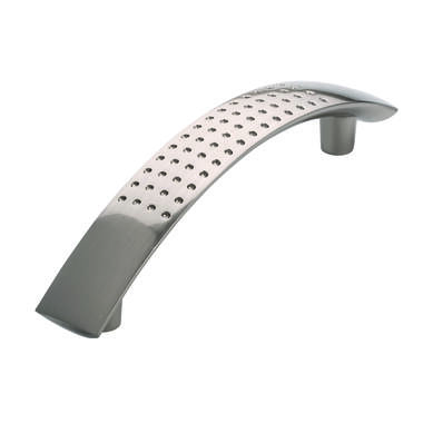 Meubelgreep RVS look sikkel 96mm 125x17x28mm
