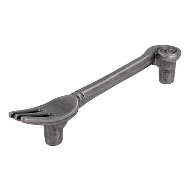 Meubelgreep tin look vork 96mm 128x19x26mm