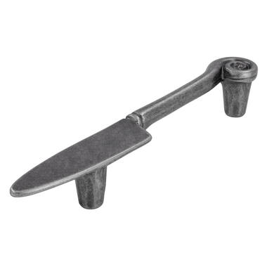 Meubelgreep tin look mes 96mm 139x19x23mm