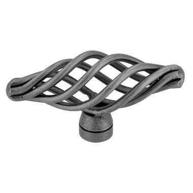 Meubelknop antiek ijzer look Cage T-model 62mmm 62x22x32mm