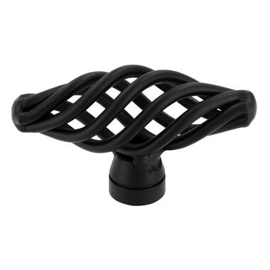 Meubelknop zwart Cage T-model 51mm 51x20x29mm