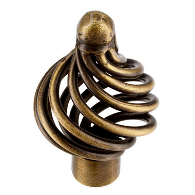 Meubelknop brons look Cage 34mm 34x34x53mm