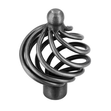 Meubelknop antiek ijzer look Cage T-model 40mm 40x40x57mm