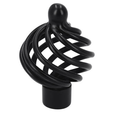 Meubelknop zwart Cage 40mm 40x40x57mm