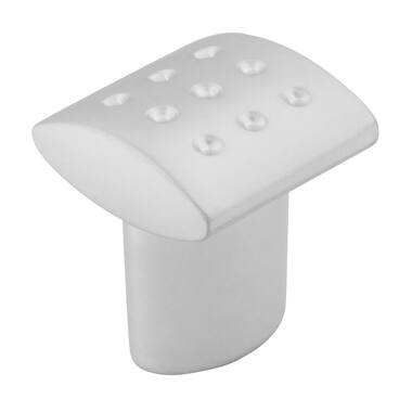 Meubelknop mat chroom 20mm 20x20x24mm